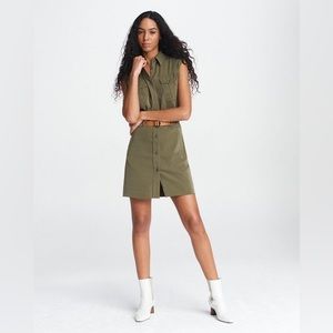 Rag & Bone Olive Green Caroline Sleeveless dress size 2